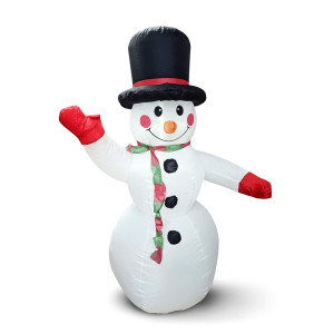 Large Inflatable Snowman Yard